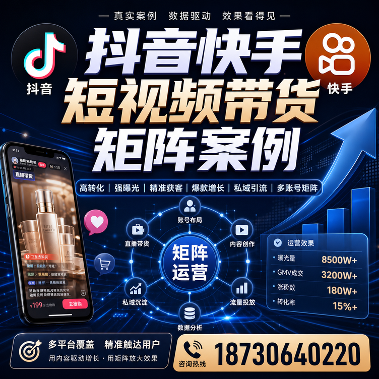 江门短视频带货团队多平台矩阵自动分发案例